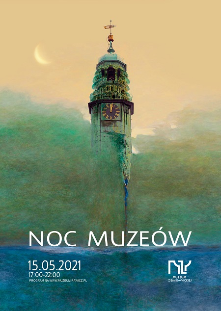 Zapraszamy do udziału w najważniejszej muzealnej imprezie roku NOC MUZE&Oacute;W 15.05.2021 Program wydarzeń: wystawa czasowa &bdquo;Zdzisław Beksiński. Od fotografii do fotomontażu komputerowego&rdquo; prezentacja filmu dokumentalnego "Beksińscy. Album wideofoniczny" ekspozycja stała: indywidualne zwiedzanie wystaw tematycznych: etnografia, dawne rzemiosła, historia bractwa kurkowego, pamiątki kadeckie, malarstwo historyczne i wsp&oacute;łczesne, historia rawickiej synagogi promocja kolekcjonerskich znaczk&oacute;w turystycznych: Kości&oacute;ł św. Andrzeja Boboli w Rawiczu, Ratusz w Sarnowie promocja wydawnictwa &bdquo;Rawicz. Przewodnik po star&oacute;wce&rdquo; promocja wydawnictwa &bdquo;Z niedźwiadkiem na tropach historii&rdquo; - gry i zabawy edukacyjne dla dzieci Wydarzenia zaplanowane zostały od godz. 17.00 do 22.00.